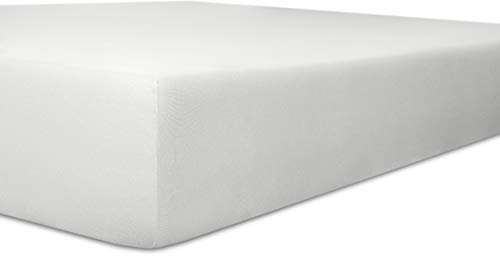 Kneer Qualität 22 Vario-Stretch Topper-Spannbetttuch 140x200x4-12 cm 01 Weiss