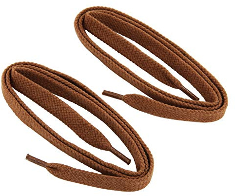 Collonil 1 Paar Schnürsenkel - flach - 9 mm breit Längen (90 cm, Hellbraun)