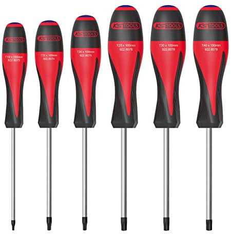 KS Tools 922.6070 Ultimate®: Torx® Schraubendreher-Set 6 Stück perforiert