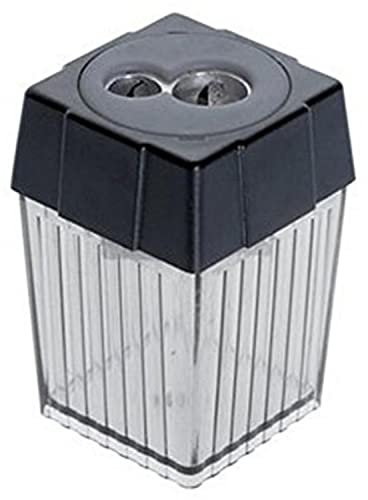 ALCO Doppelspitzdose, schwarz/transparent