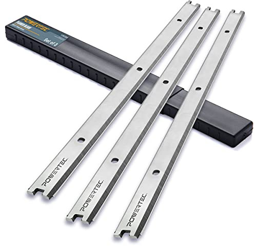 POWERTEC 13 Inch Planer Blades for RIDGID R4330, TP1300LS Planer, Replacement for AC20502 Planer Knives, Set of 3 (12828)