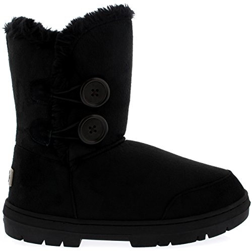Snow Boot , Damen Schneeschuhe , Schwarz - schwarz - Größe: 38 EU (5 UK)
