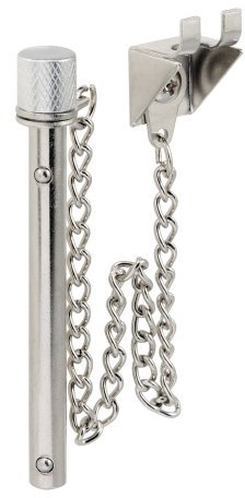 Defender Security S 4066 Sliding Patio Door Pin Lock with Retaining Ball,2-9/16 Inch, Steel Pin, Pack of 1