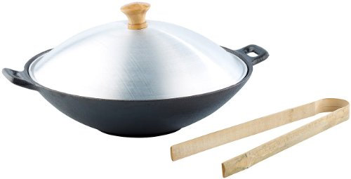 Tornwald-Schmiede Wok Induktion: Gusseisen Wok Set, 30cm (Gusseisen Induktion, Gusseisenwok, Geschenkideen)