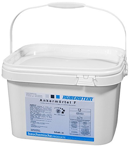 Ruberstein® Ankermörtel F hochfest 2K, 2 Eimer à 6 kg zum Einbetten der Spiralanker