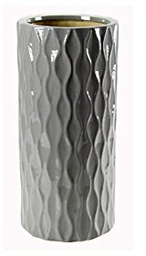 GICOS IMPORT EXPORT SRL Portaombrelli ceramica d. 23 h. 51 cm grigio chiaro