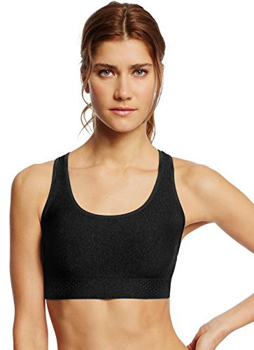 Champion Damen Absolute Shape Bra with SmoothTec Band Sport-BH, schwarz, X-Small