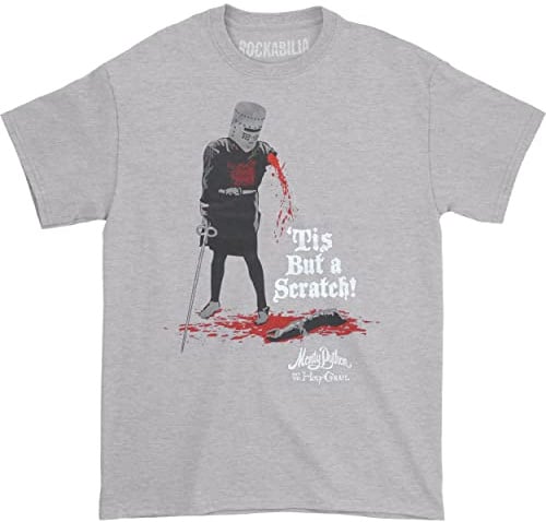 Rock Off Officially Licensed Products Men's Monty Python Tis But a Scratch T - Shirt (Pack of 1)