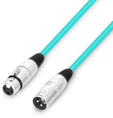 Adam Hall Cables K3MMF0100GRN Microphone Cable XLR Female to XLR Male DMX Cable 1 m Green