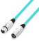 Adam Hall Cables K3MMF0100GRN Microphone Cable XLR Female to XLR Male DMX Cable 1 m Green