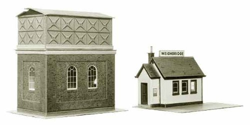 Superquick Water Tower & Weighbridge - 1/72 OO/HO - Card Model Kit