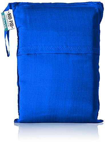 Nod-Pod 100% Reine Seide Innenschlafsack Hüttenschlafsack Inlett Sleeping Bag Liner - viele Farben (Blau - blau)