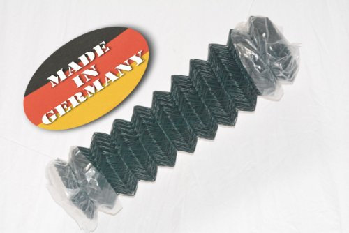 Zaun-Nagel Maschendrahtzaungeflecht 60 x 60 x 2.8 mm grün Höhe 100 cm Länge 25m Maschendraht Draht-zaun viereckgeflecht draht-rolle