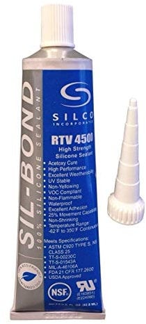 Sil-Bond Alimentaire adhésif mastic silicone RTV grade NSF blanc 2,8 oz (1)