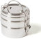 Boîte à Pain Eco | Tiffin Swing | Boîte à déjeuner Ronde en Acier Inoxydable avec 3 Couches, Anti-fuites | 1200 ML