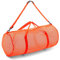 Champion Sports Netz-Seesack mit Reißverschluss und verstellbarem Schultergurt, 38,1 x 91,4 cm, orangefarben, Mehrzwecktasche, übergroße Sporttasche für Ausrüstung, Sportausrüstung, Wäsche,