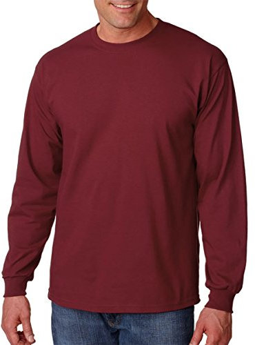 Gildan - Adult Ultra Cotton Long-Sleeve T-Shirt (G2400), Maroon, Medium by Gildan