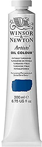 Winsor & Newton Artists' Oil Paint, 200ml Tube, Phthalo Turquoise