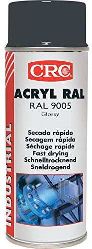 RC2 Corporation - CRC - Pintura Acrílica De Secado Rápido Acryl Ral 9005 Negro Mate 400Ml