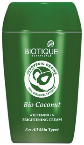 Biotique Botanicals Bio Coconut Whitening und Aufhellung Creme, 1,9 Unze