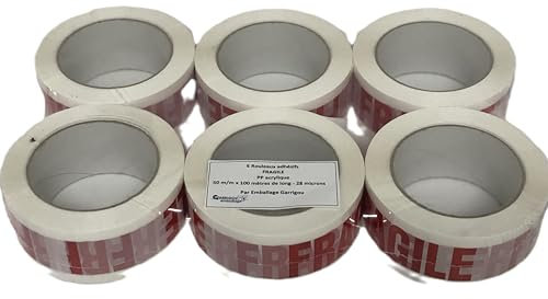 Equip Store - Adhesif Fragile Rouleau 50Cm X 100M