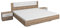 Rauch Möbel Barcelona Bett Doppelbett mit 2 Nachttischen, Eiche Sanremo hell / Weiß, Liegefläche 160x200 cm, Stellmaß Bett-Anlage inklusive Nachttische BxHxT 265x85x206 cm