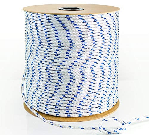 30m POLYPROPYLENSEIL 20mm WEIß Flechtleine Textilseil geflochten