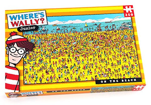 Paul Lamond Where's Wally Beach Puzzle (250-Piece), Red and White