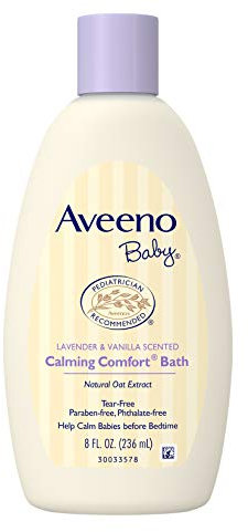 Aveeno Baby Calming Comfort Bath, Lavender & Vanilla, 8 Oz.
