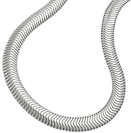 Schmuck Armschmuck Armband Schlange flach abgerundet aus 925 Silber Länge 19 cm