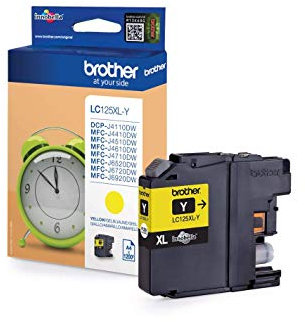 Brother LC-125XLY LC-125XL Tintenpatrone hohe Kapazität 1.200 pages, gelb