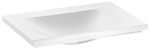 Keuco Mineralguss-Waschtisch Royal Reflex 34051316501, für 1 Loch Armaturen, weiß