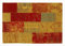 DALLIANCE ALLOVER Vintage Patchwork Velour Teppich in multicolor, Größe: 40x60 cm