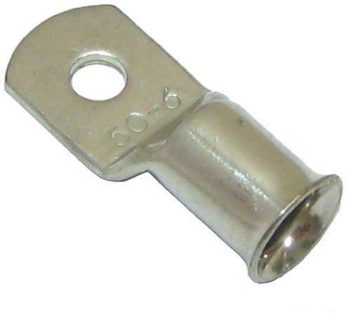 All Trade Direct 10 Copper Tube 50Mm X 6Mm Lug Battery Starter Cable Welding Crimp Terminal Ring