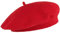 Lipodo Biskaya Baumwollbaske Damen - Baskenmütze aus 100% Baumwolle - Mütze One Size (53-58 cm) - Franzosenmütze Frühjahr/Sommer rot