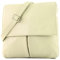 modamoda de T63 Damen Nappaleder Umhängetasche Schultertasche handmade in Italy, Farbe:Creme