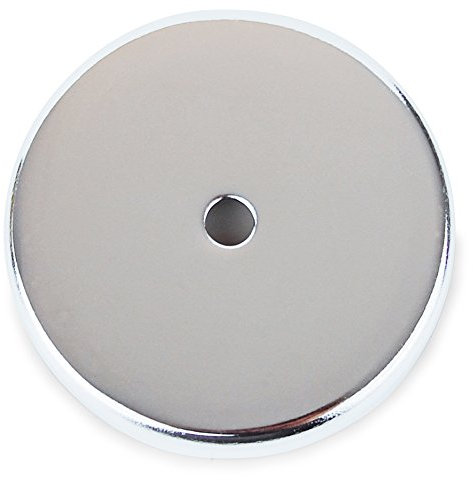 Rundmagnet 81 x 10 mm bis 43 kg, 1 Stück, Starker Magnet rund, verchromt