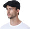 WITHMOONS Schlägermütze Golfermütze Schiebermütze Simple Newsboy Hat Flat Cap SL3026 (BlackM)