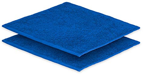 EXKLUSIV HEIMTEXTIL 2X Seiftuch 30 x30 cm Royalblau 500 g