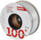 EMOS S5141 - Cable de antena (100 m, cable coaxial para SAT, TV y CCTV tipo CB100F, doble apantallado, 75 dB, resistencia 75 ohmios), color blanco