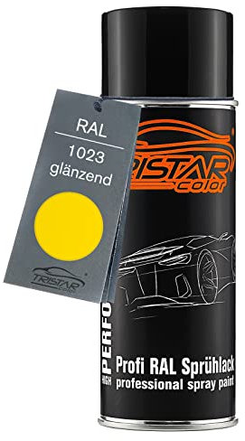 TRISTARcolor RAL 1023 Verkehrsgelb Bombe de peinture 400 ml brillant séchage rapide