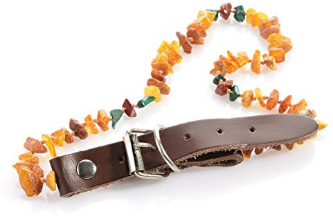 Larsson Bernsteinkette Malachit Red-Jasper 20-30 cm Hunde Katzen