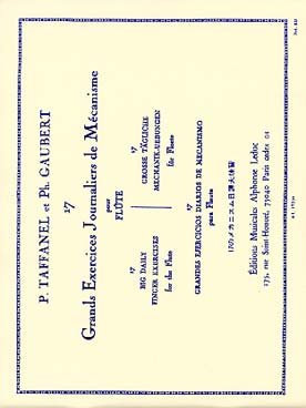 17 Grands exercices journaliers de mécanisme pour flûte.
