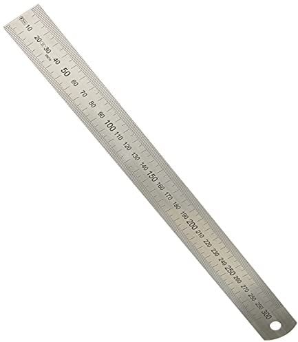 Helios Preisser Stahlmaßstab, biegsam (rostfreier Federbandstahl, EG-Klasse II, Länge: 300 mm) 0460 207