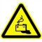 Schild Warnschild Warnung vor Gefahren durch Batterien 20cm sl Alu