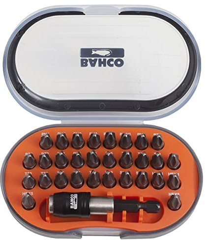 Bahco 60T311 60T/311 Bit Set includes Torx/PH/PZ/TZ/SL/HEX (31 Pieces)