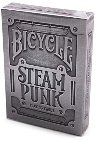 Bicycle Silver Steampunk Baraja de Cartas para coleccionistas, Color Plata (US Playing Card Co. 10015809)
