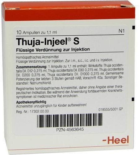 THUJA INJ S 10St Ampullen PZN:4563645