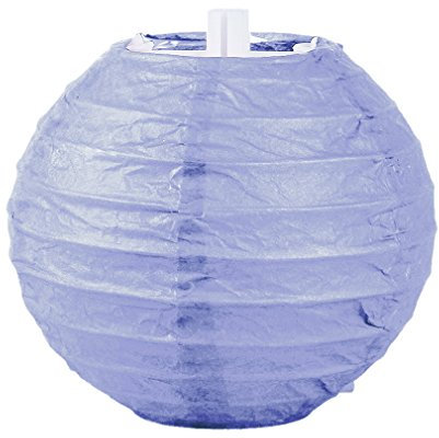 Lukis 1x Lampion Laternen Papierlaterne Lampenschirm Hochtzeit Party Dekoration Ballform Lila 30cm