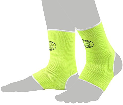 BAY Neon Grün 2X elastische Fußbandagen Größe (XL)